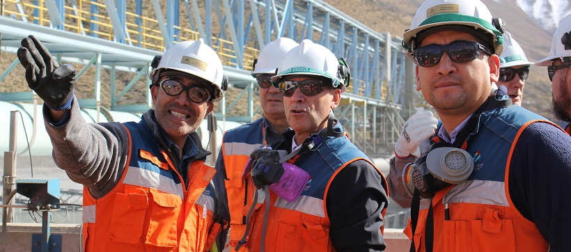 El Presidente Ejecutivo de Antofagasta Minerals, Iván Arriagada, lideró un liderazgo ejecutivo de seguridad en Minera Los Pelambres, ocasión en la que reafirmó su confianza en que la compañía logrará mejorar los resultados operacionales.